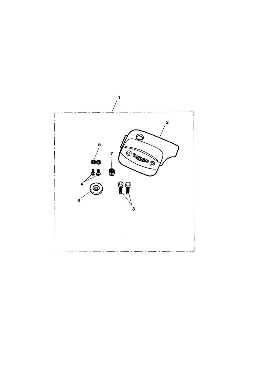 M/Cyl Cover Kit, Chrome exploded diagram