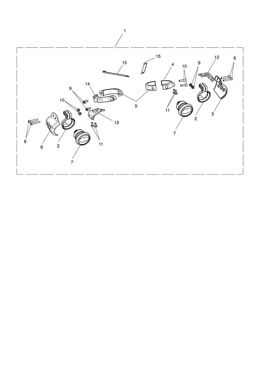 LED Fog Lamps exploded diagram