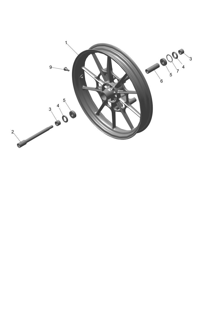 Front Wheel exploded diagram