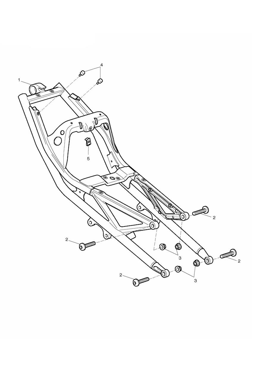 Rear Sub-Frame & Fittings exploded diagram