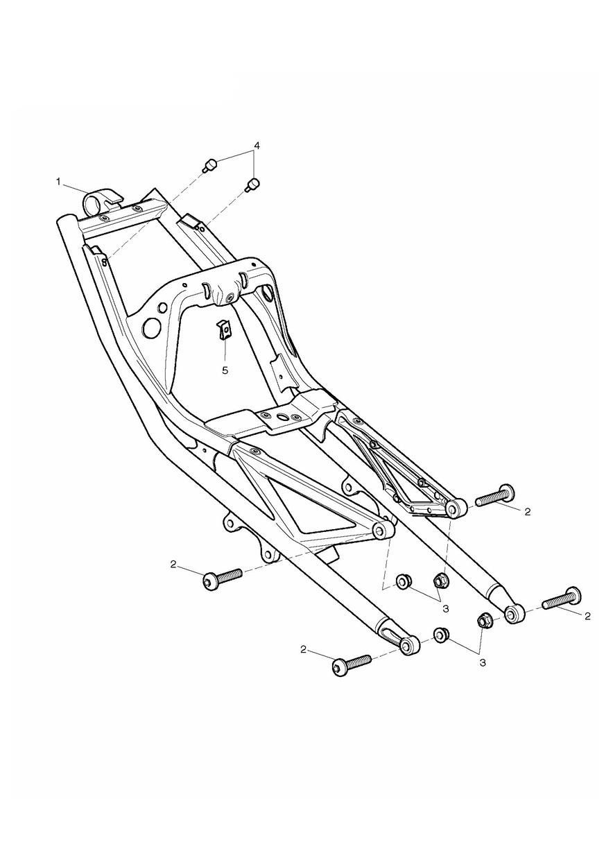 Rear Sub-Frame & Fittings exploded diagram