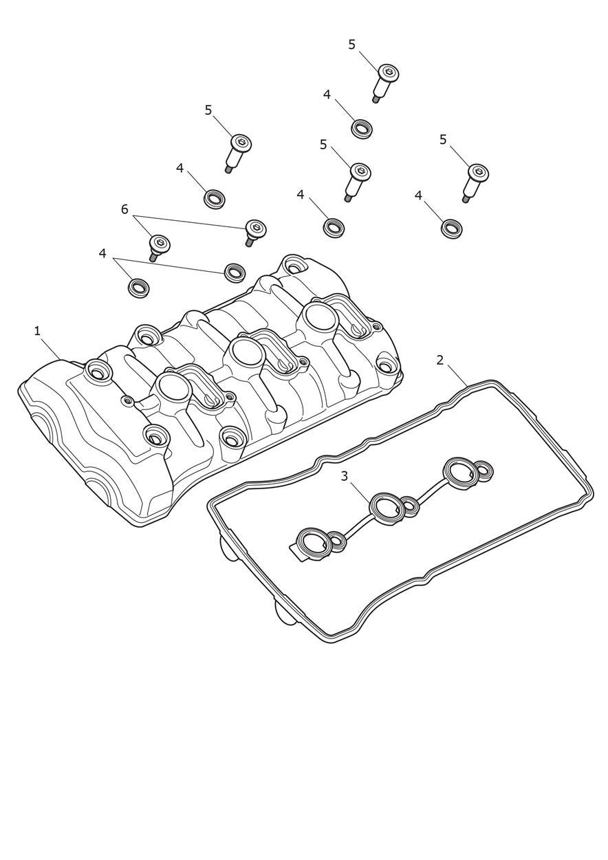 Cam Cover exploded diagram