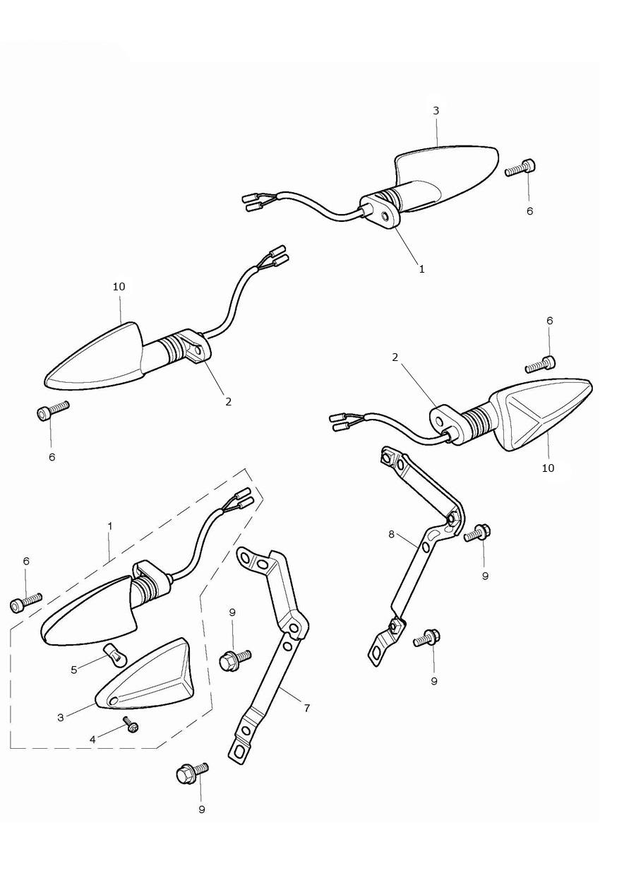 Indicators exploded diagram