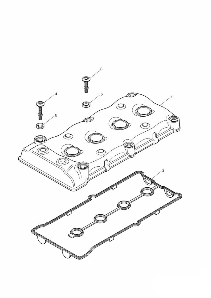 Cam Cover exploded diagram