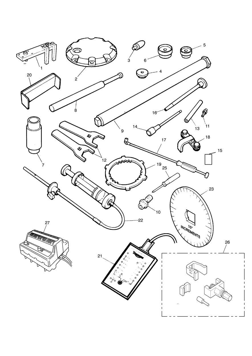 Service Tools exploded diagram