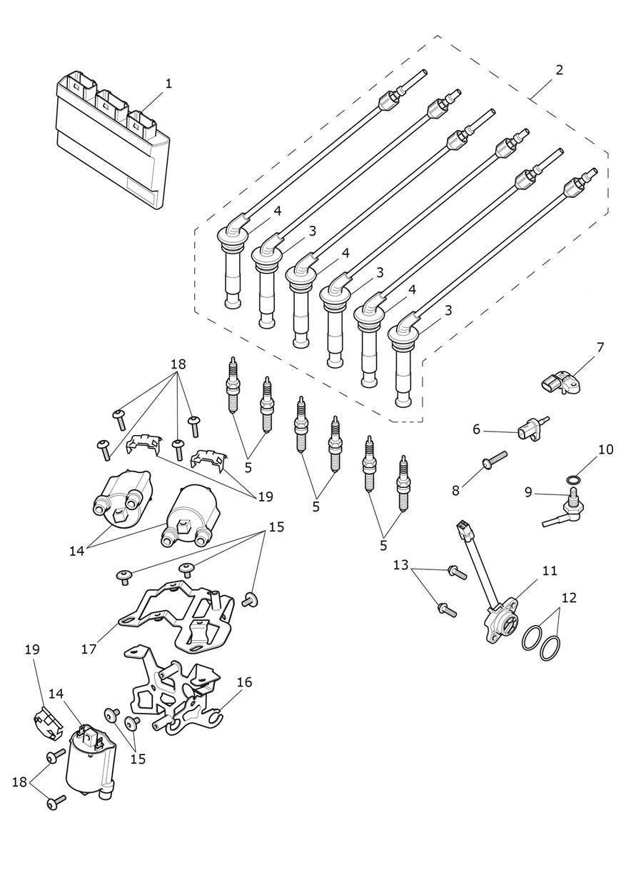 Engine Management System exploded diagram