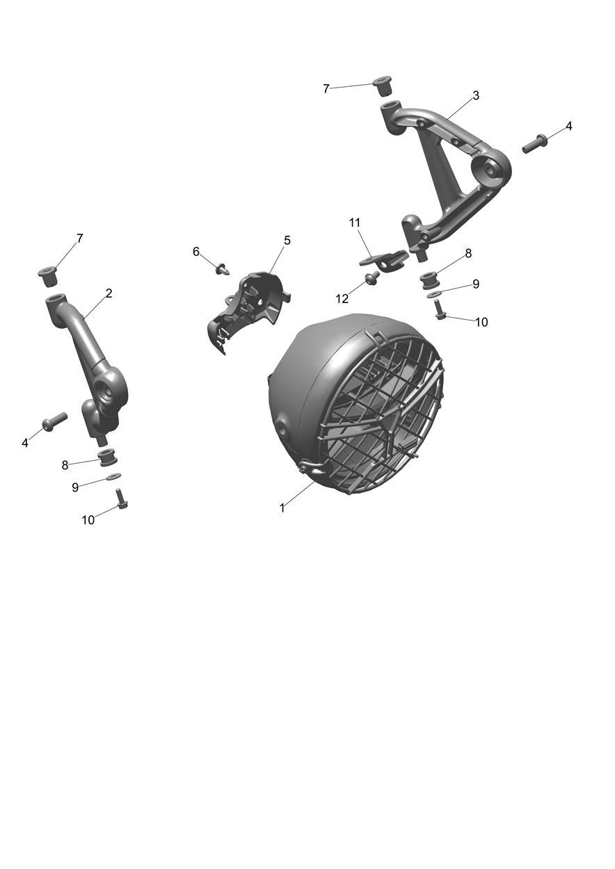 Headlight exploded diagram