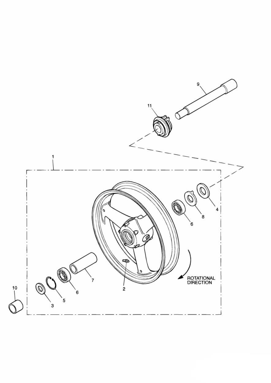 Front Wheel exploded diagram