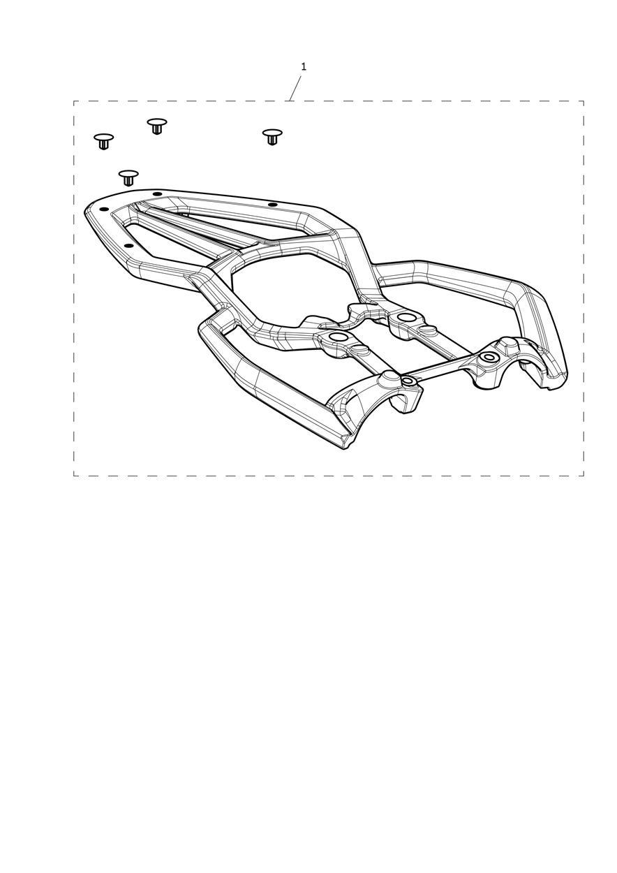 Luggage Rack Kit exploded diagram