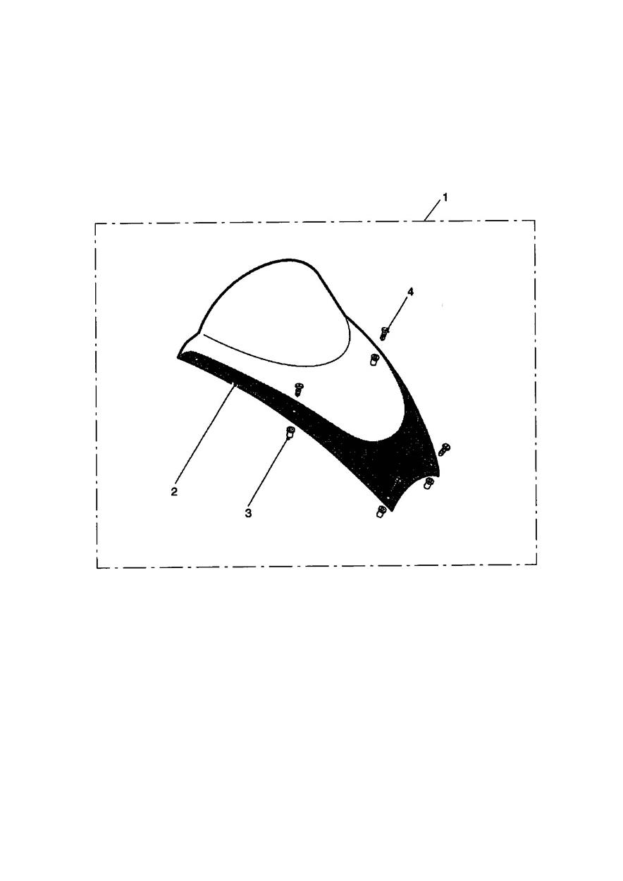 Flip Up Aero Screen Kit exploded diagram