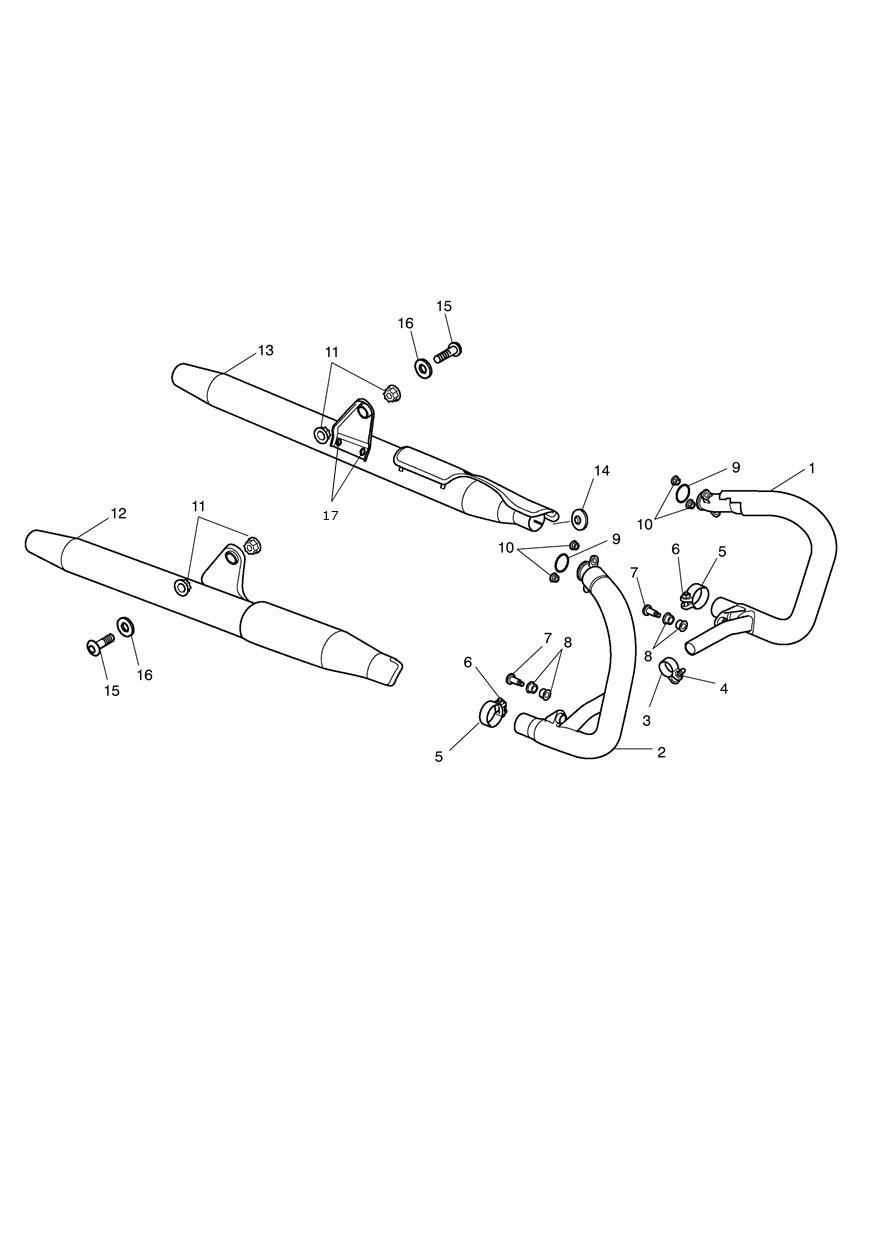 Exhaust System exploded diagram