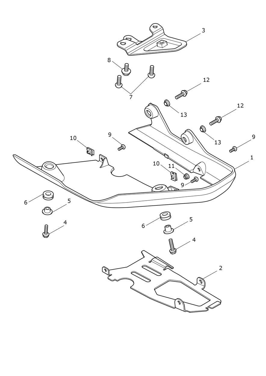 Sumpguard exploded diagram