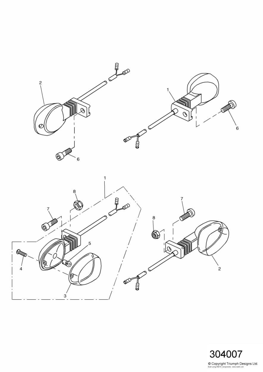 Indicators exploded diagram