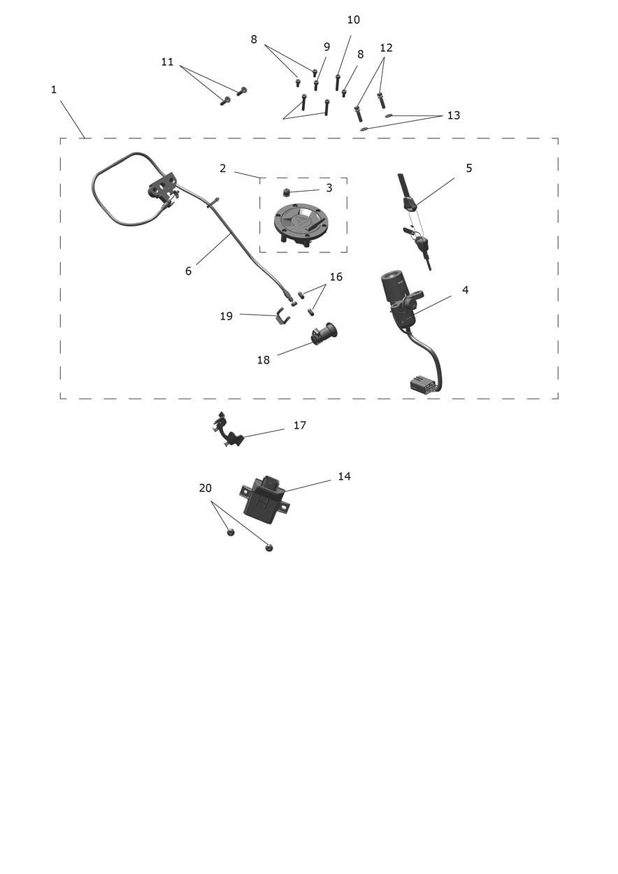 Lockset exploded diagram