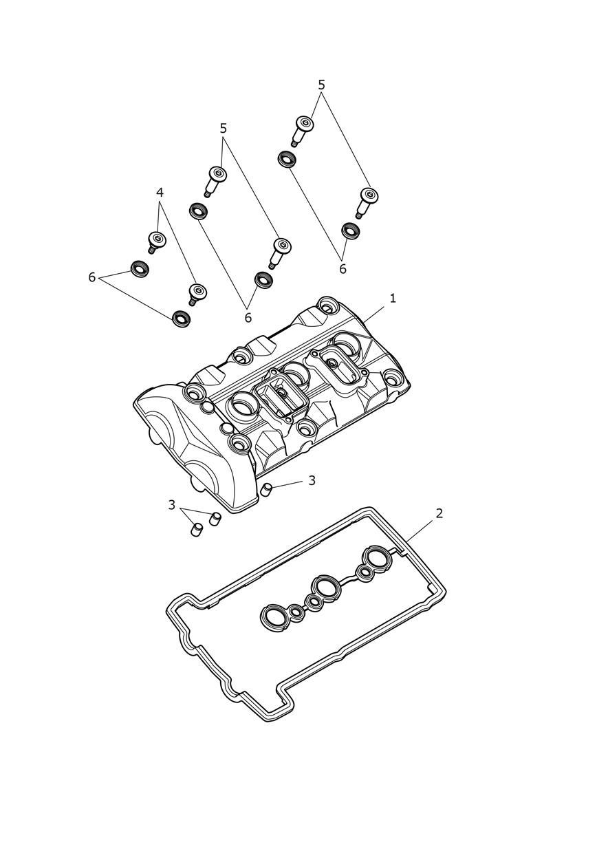Cam Cover exploded diagram