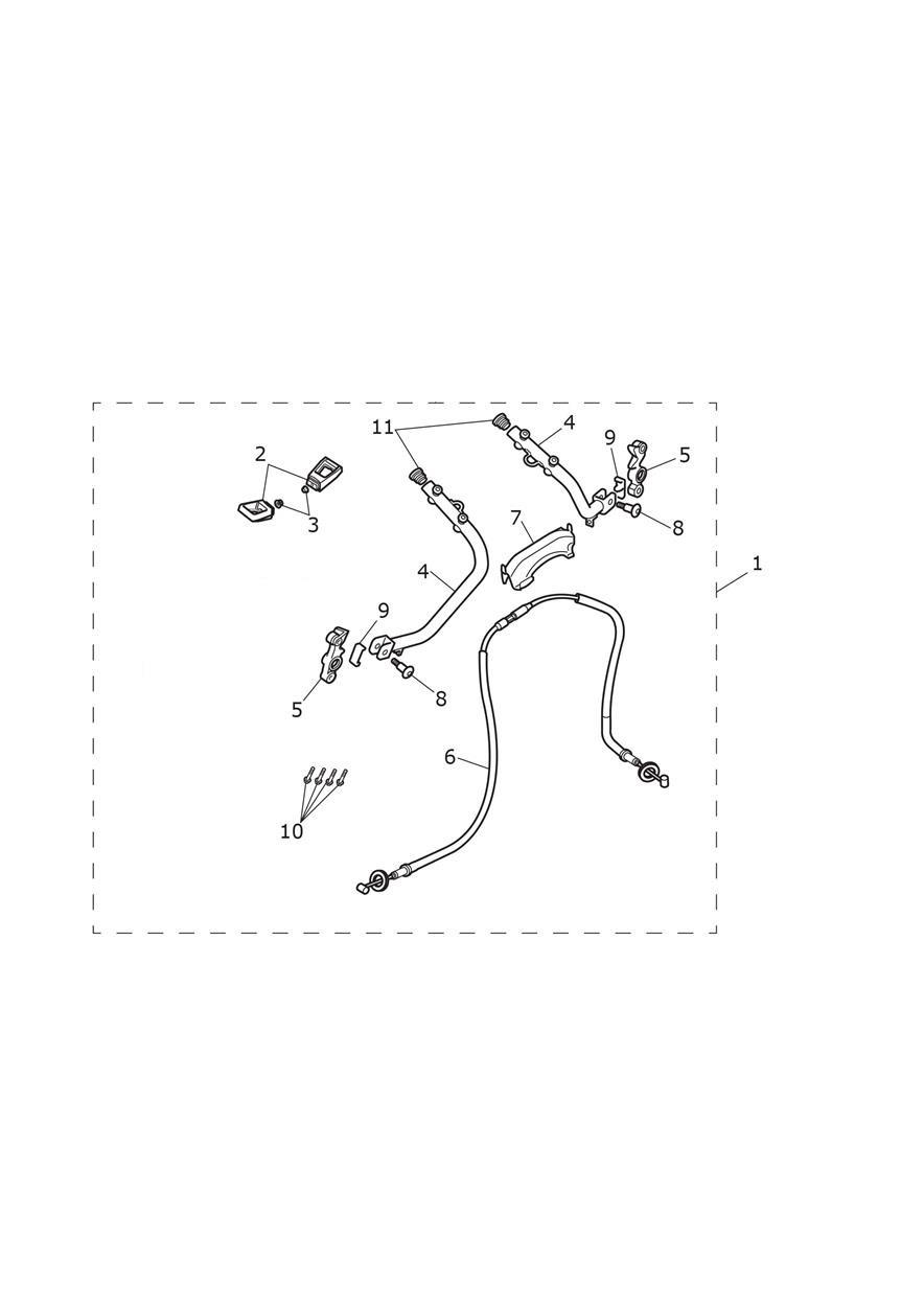 Pannier Mount Kit exploded diagram