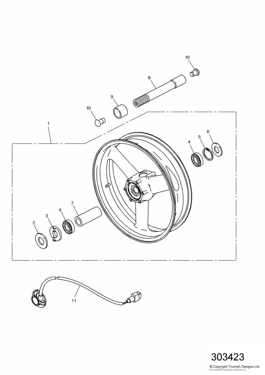 Front Wheel exploded diagram