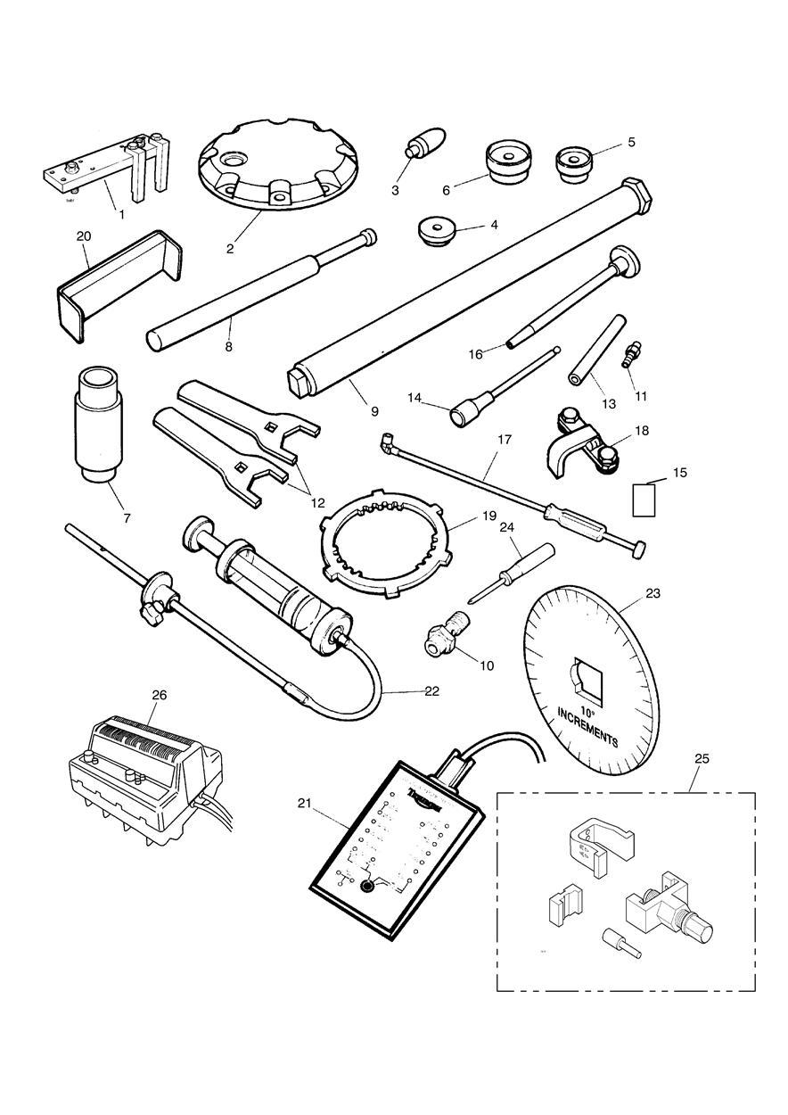 Service Tools exploded diagram