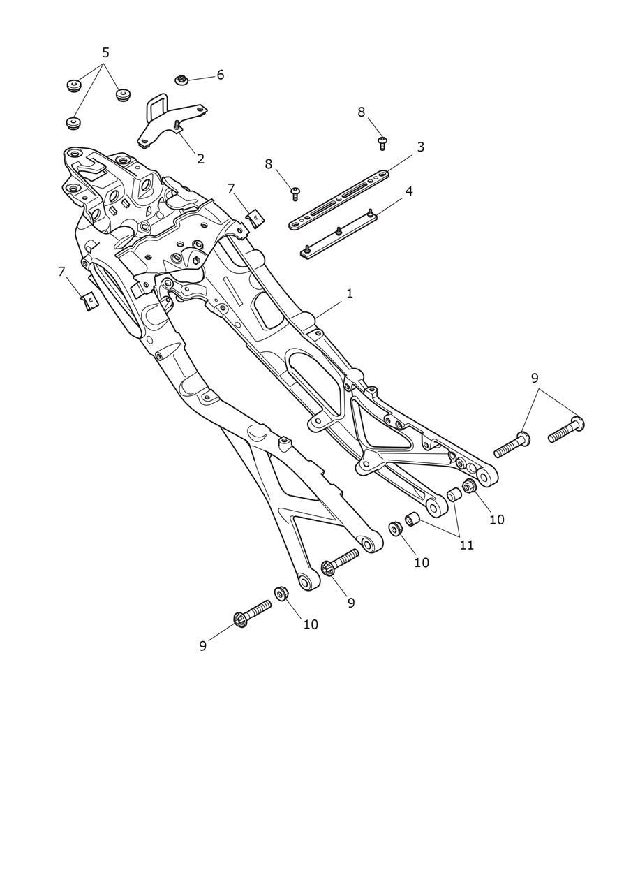 Rear Subframe exploded diagram