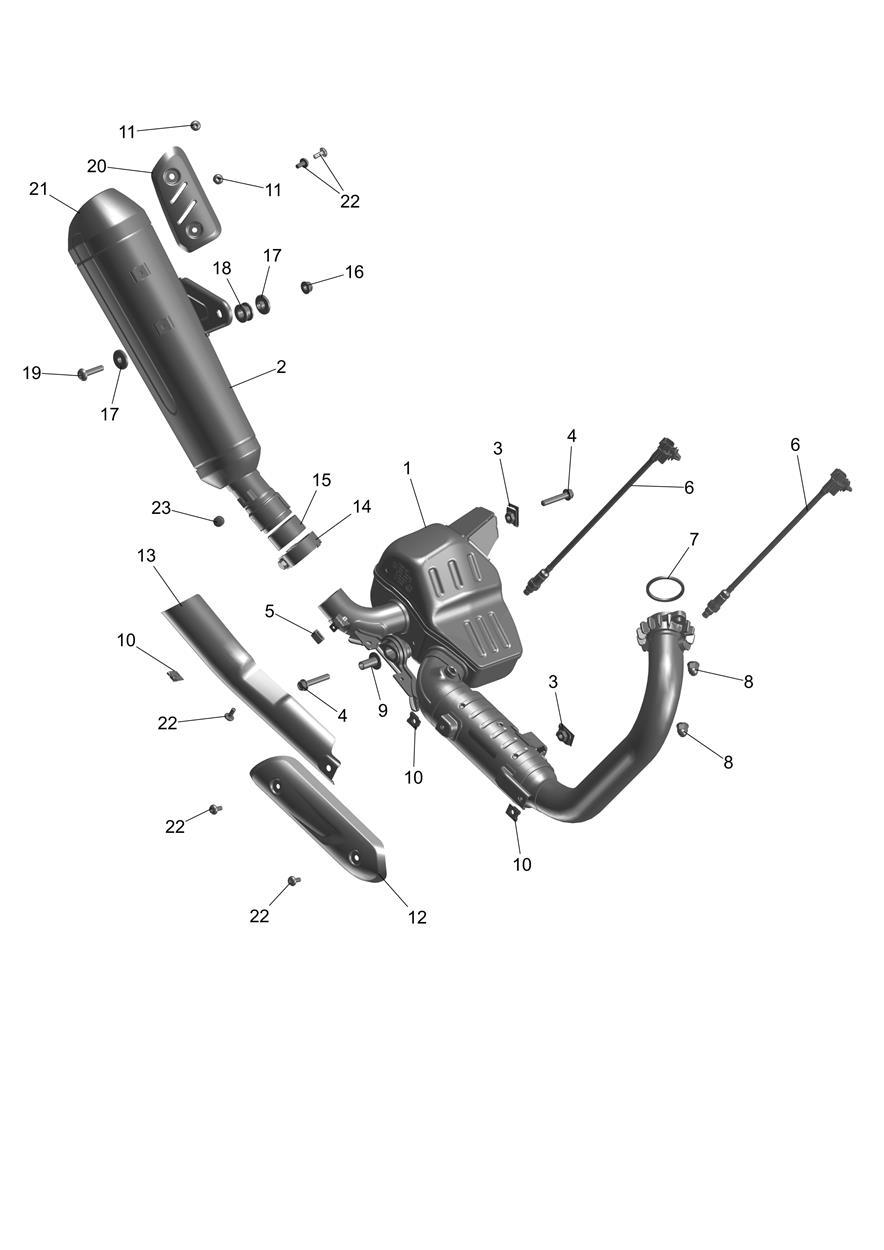 Exhaust System exploded diagram
