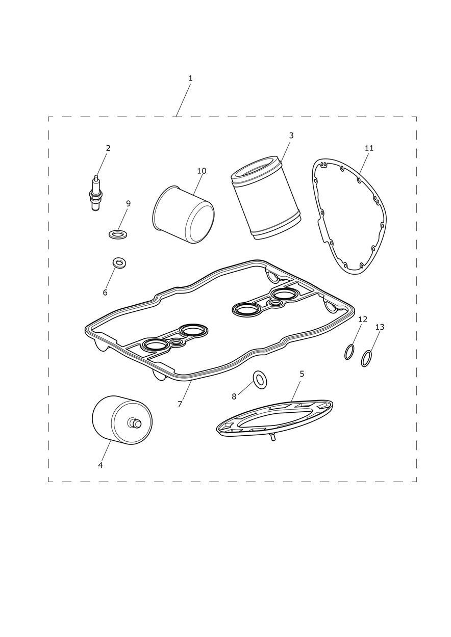 Service Kits exploded diagram