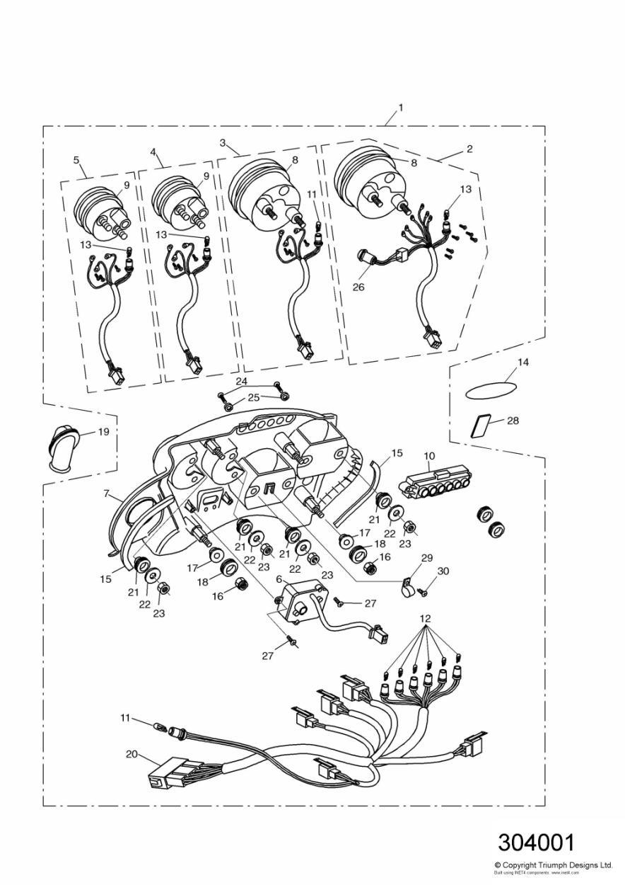 Instruments exploded diagram