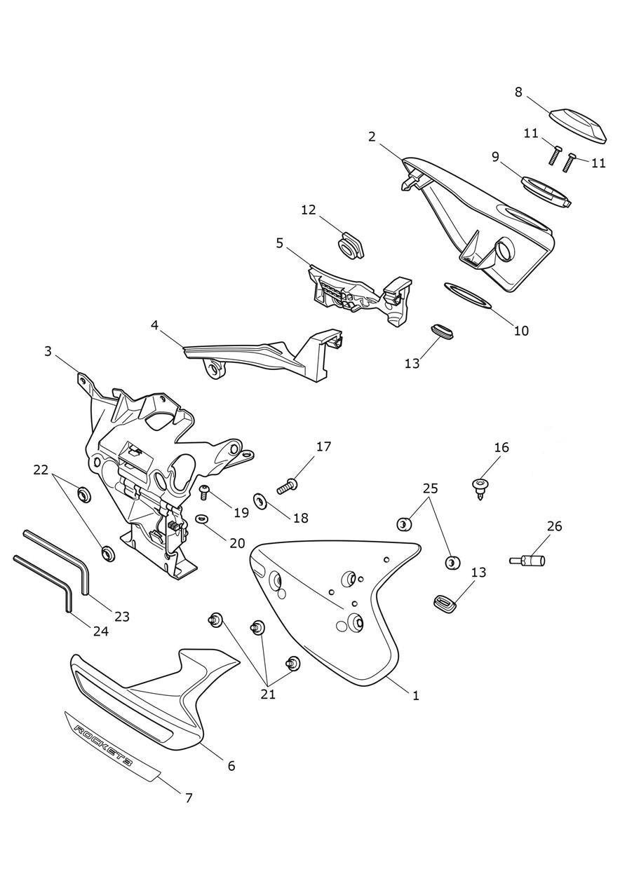 Side Panels exploded diagram