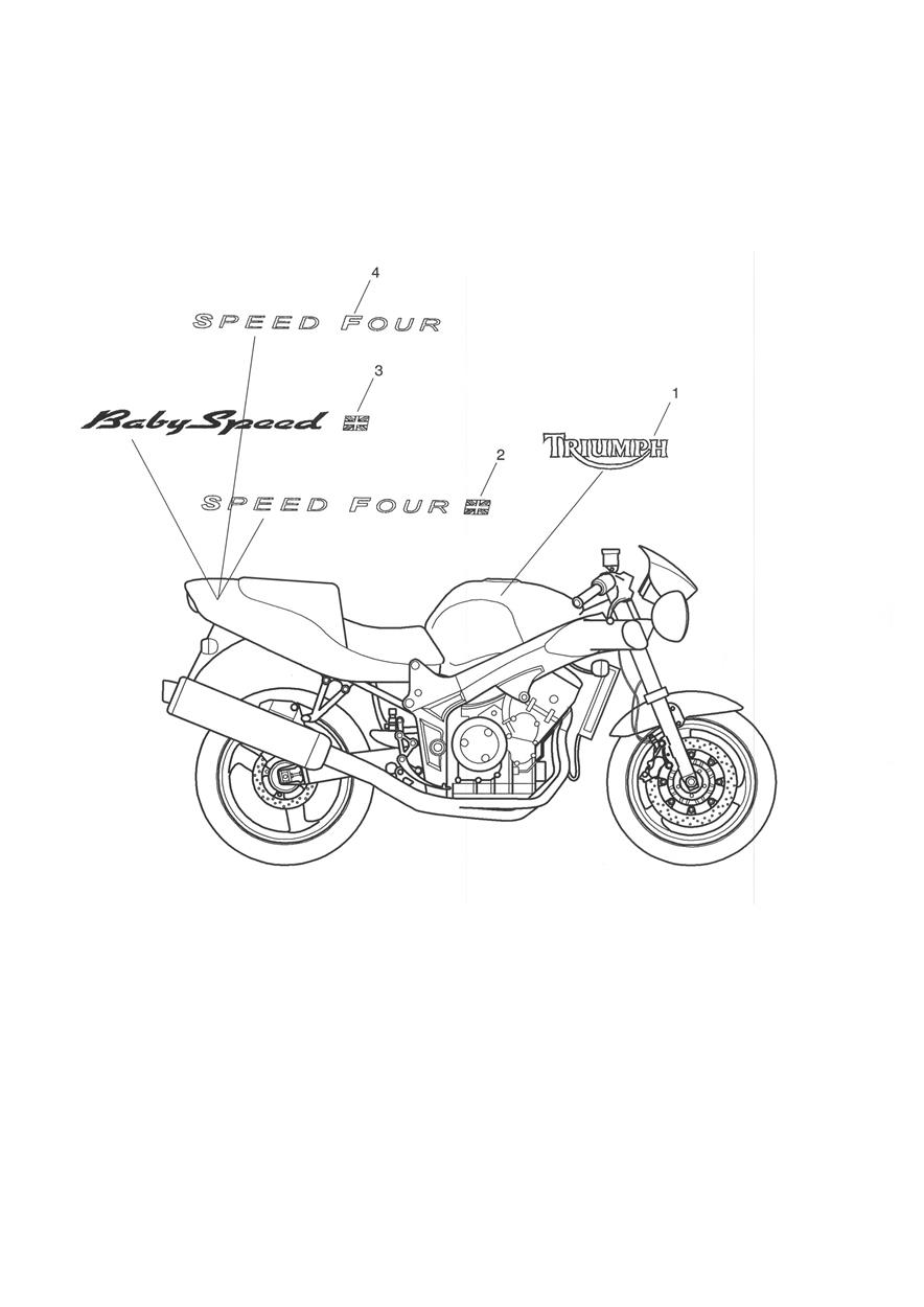 Bodywork - Decals exploded diagram