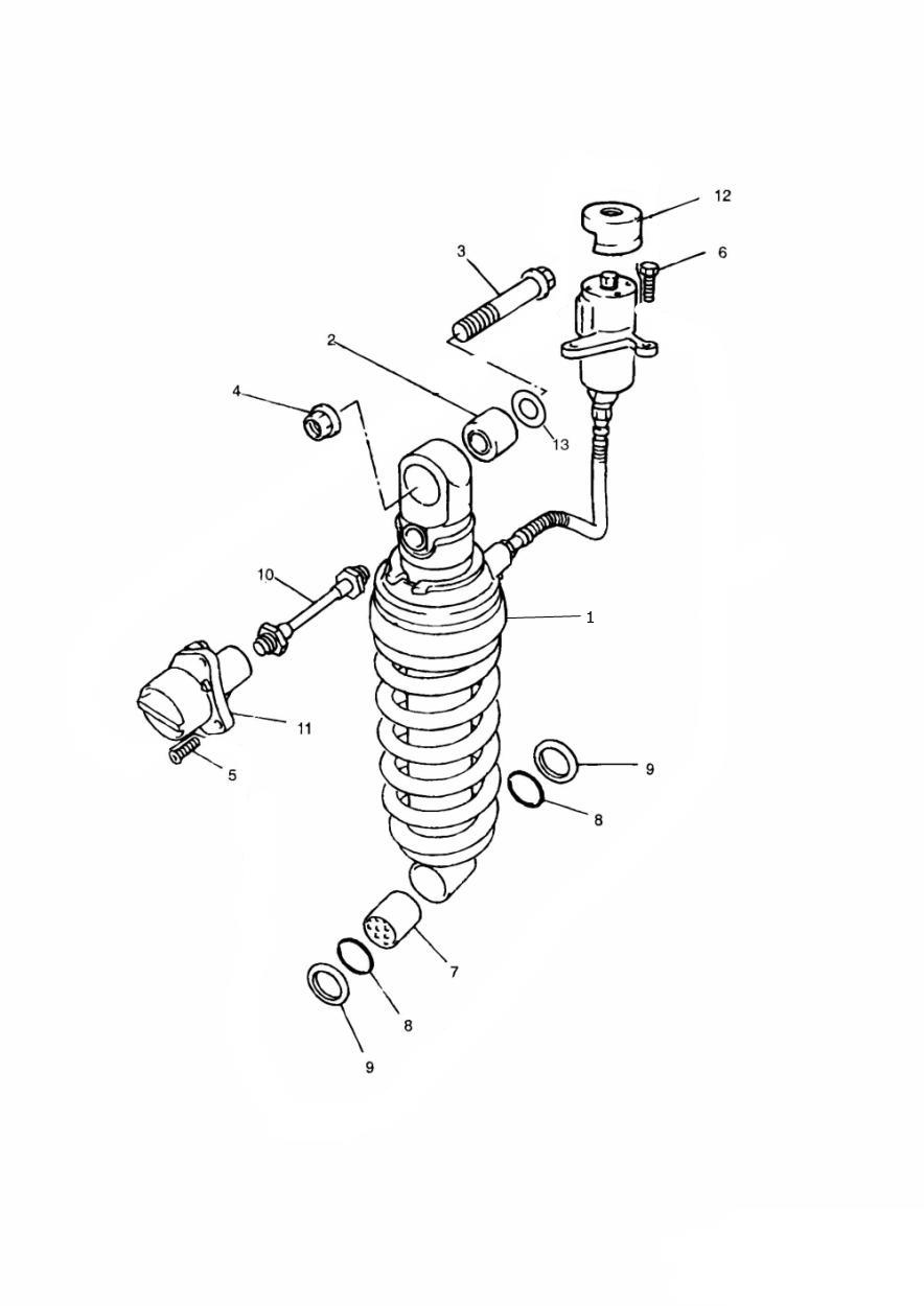 Rear Suspension Unit exploded diagram