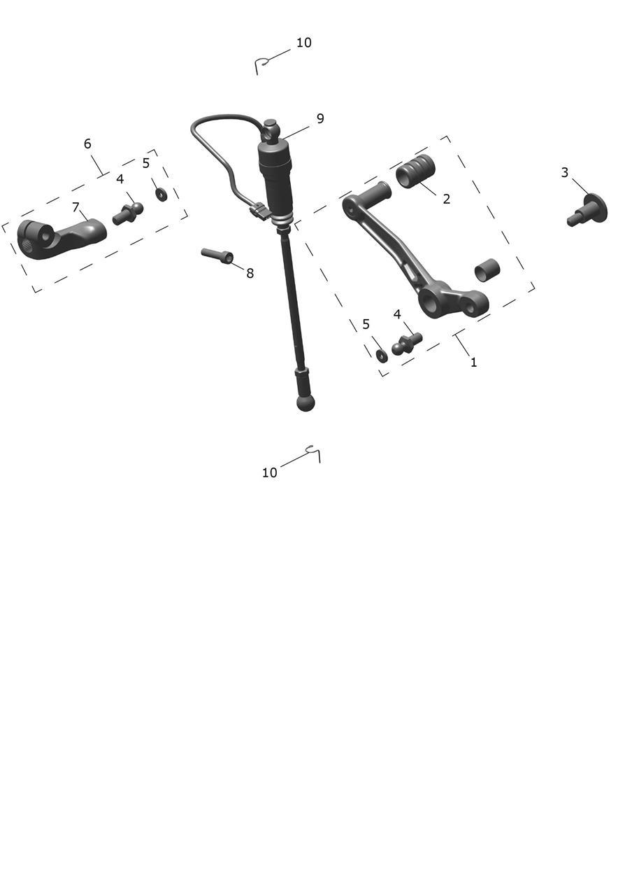 Gearchange Mechanism exploded diagram