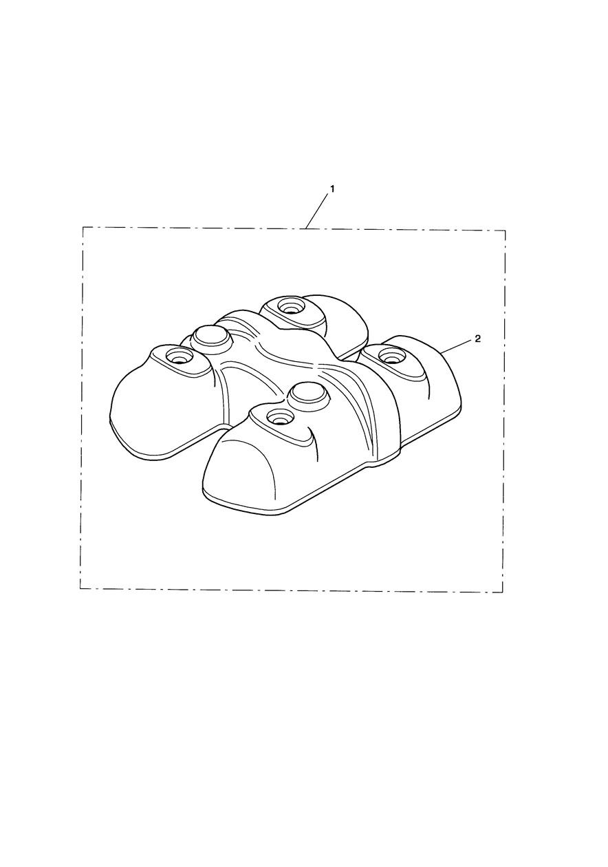 Cam Cover Kit, Coloured exploded diagram