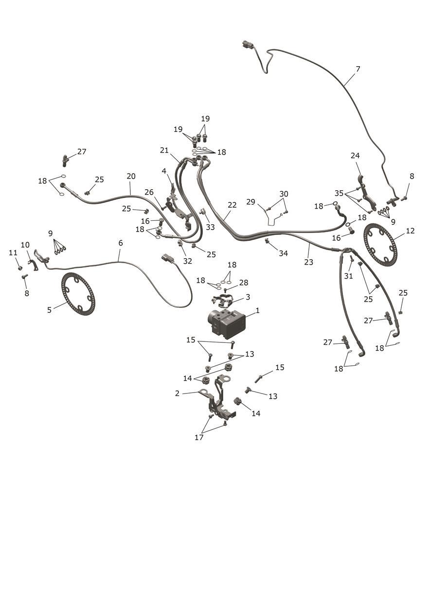 ABS System exploded diagram