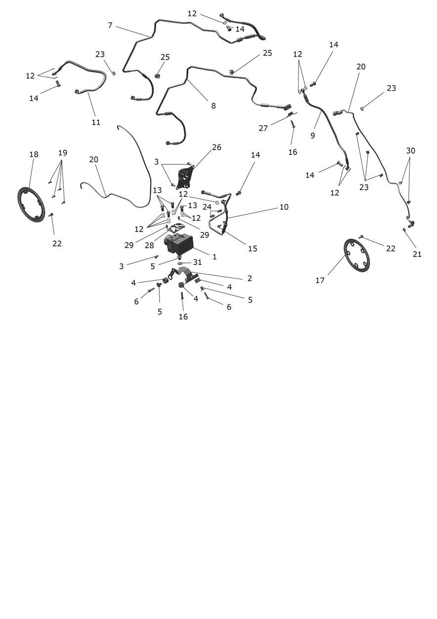ABS System exploded diagram
