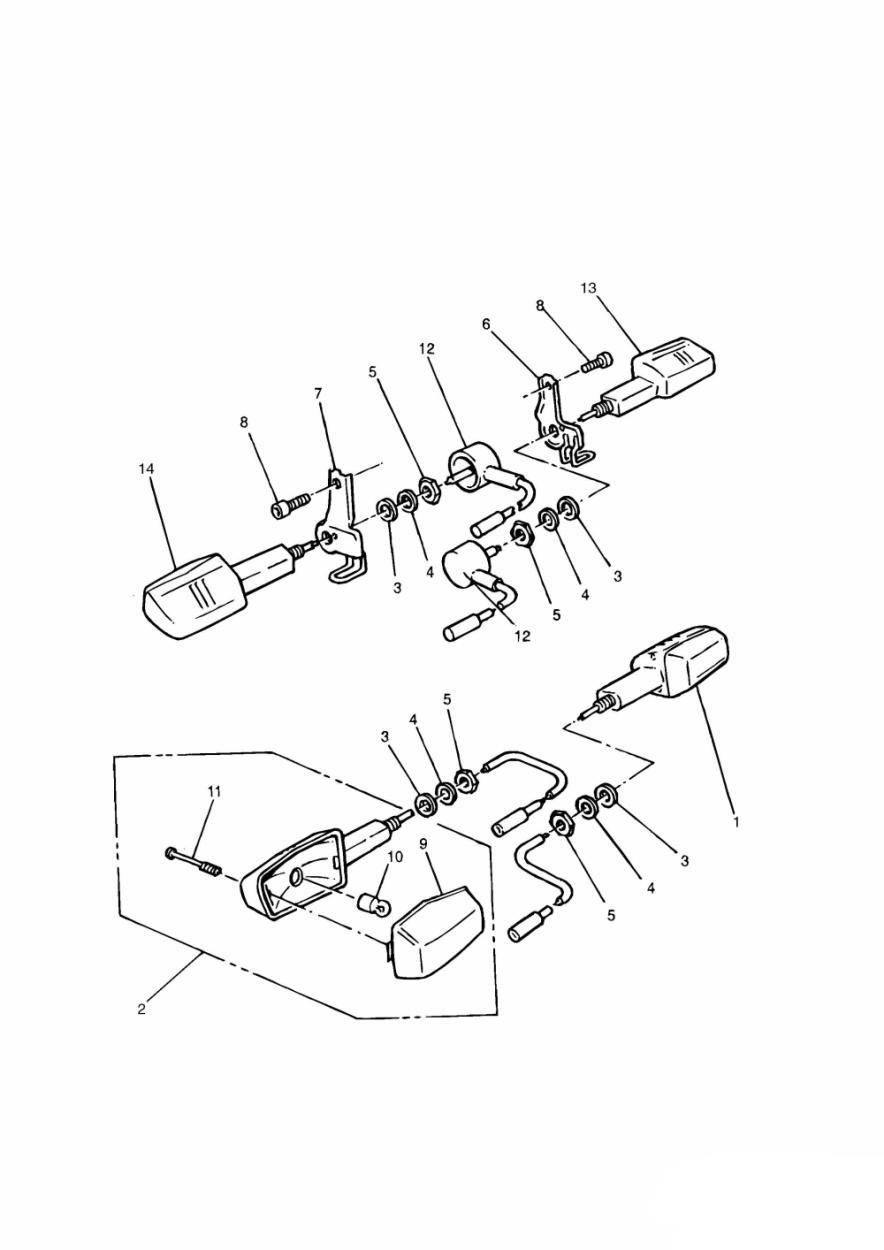 Indicators exploded diagram