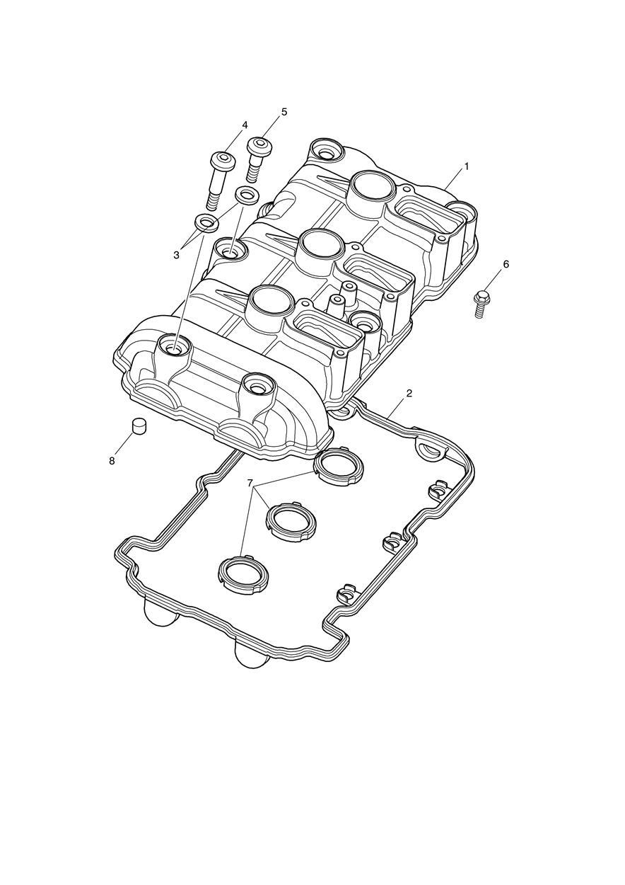 Cam Cover exploded diagram