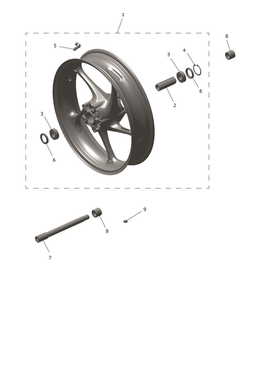 Front Wheel exploded diagram