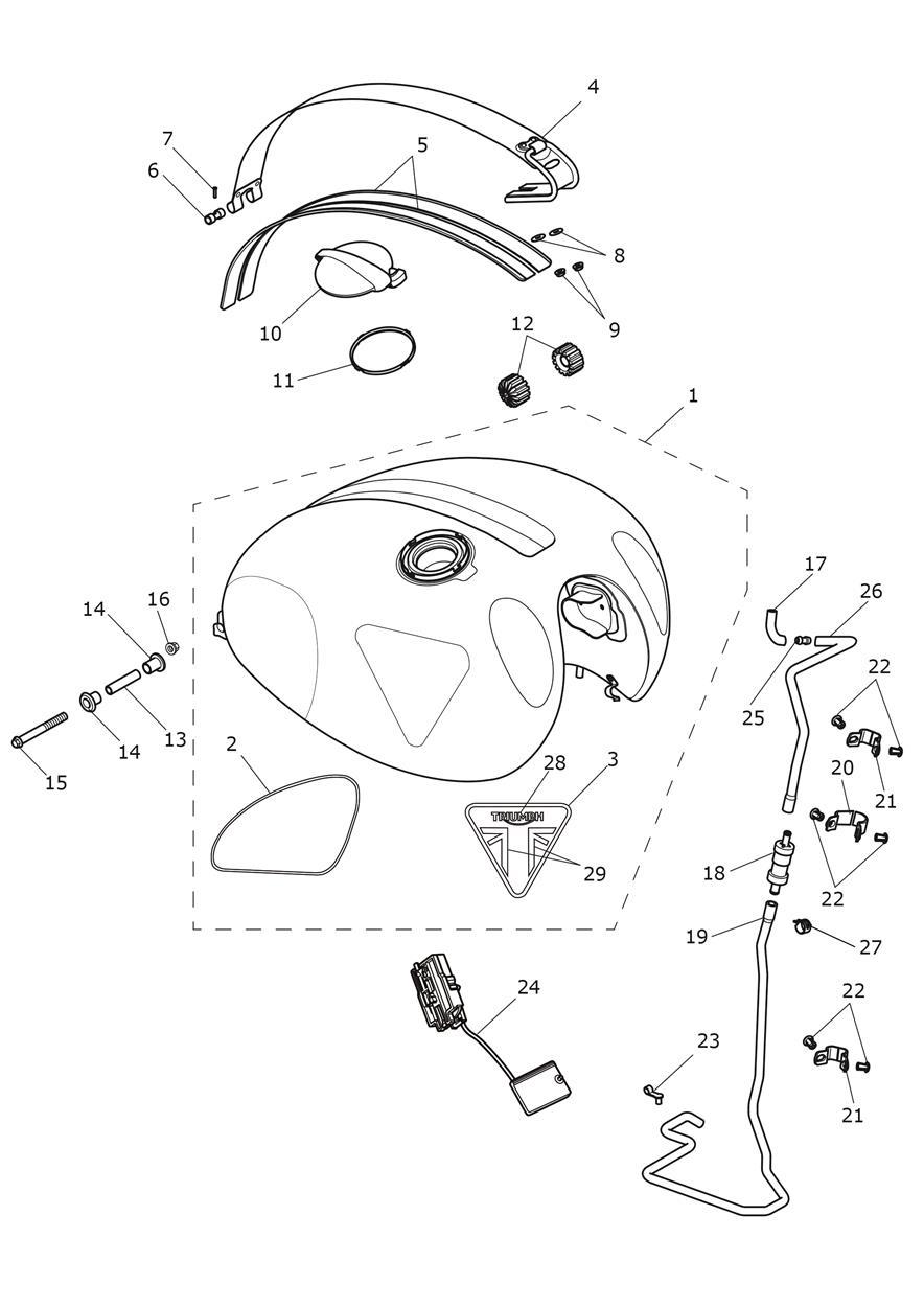 Fuel Tank exploded diagram