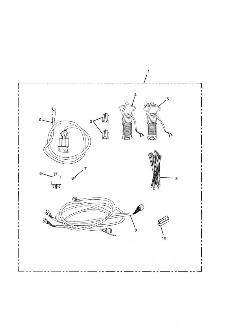 Heated Handlebar Grips (from VIN 71699) exploded diagram