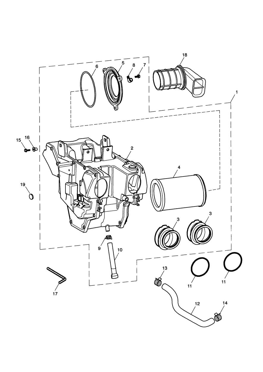 Airbox exploded diagram