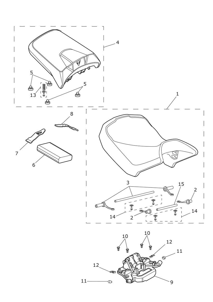 Seat exploded diagram