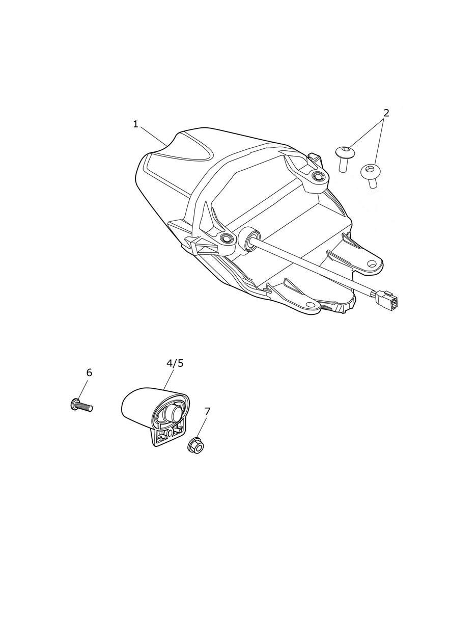 Rear Light exploded diagram