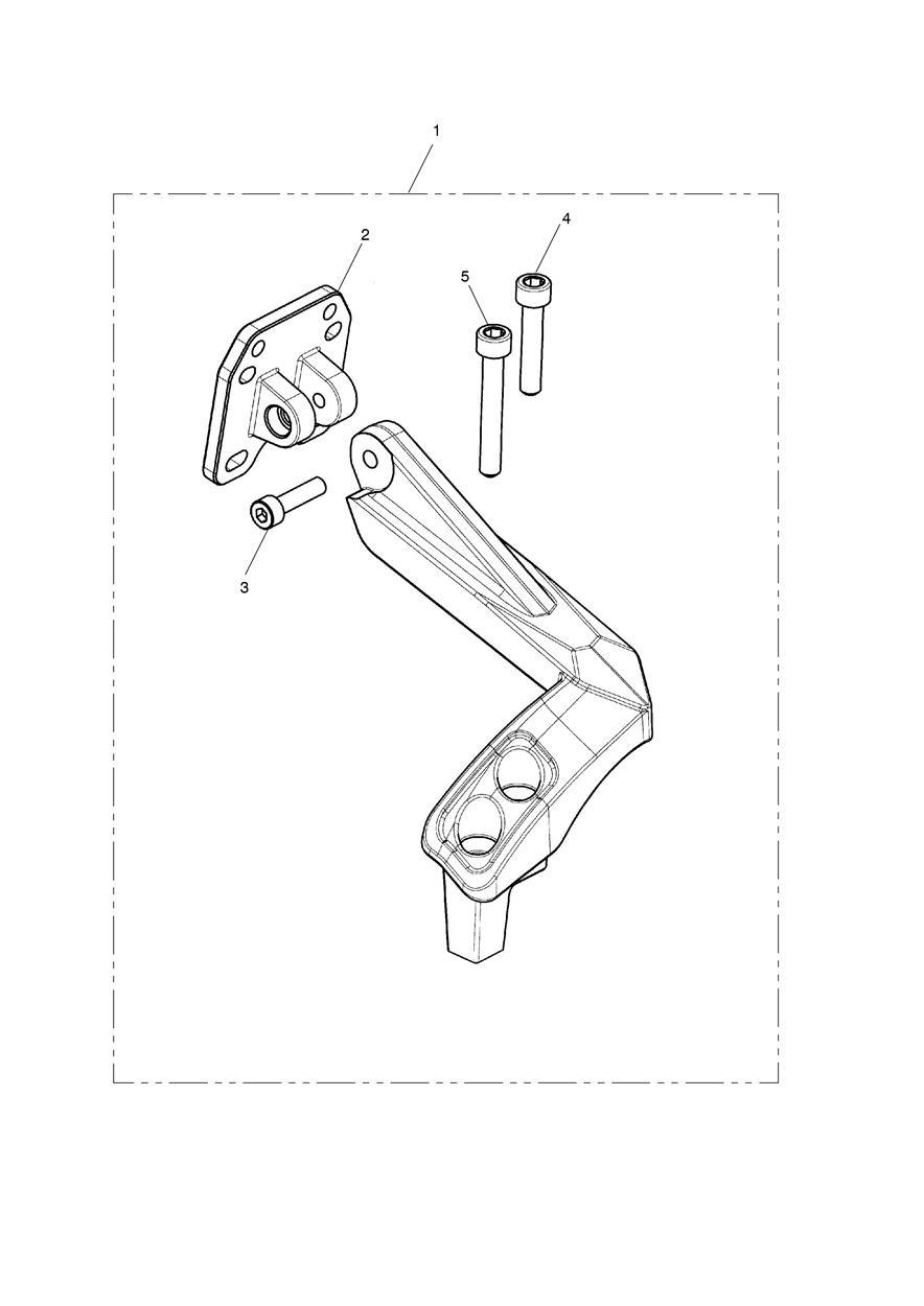 GPS Mount Kit exploded diagram