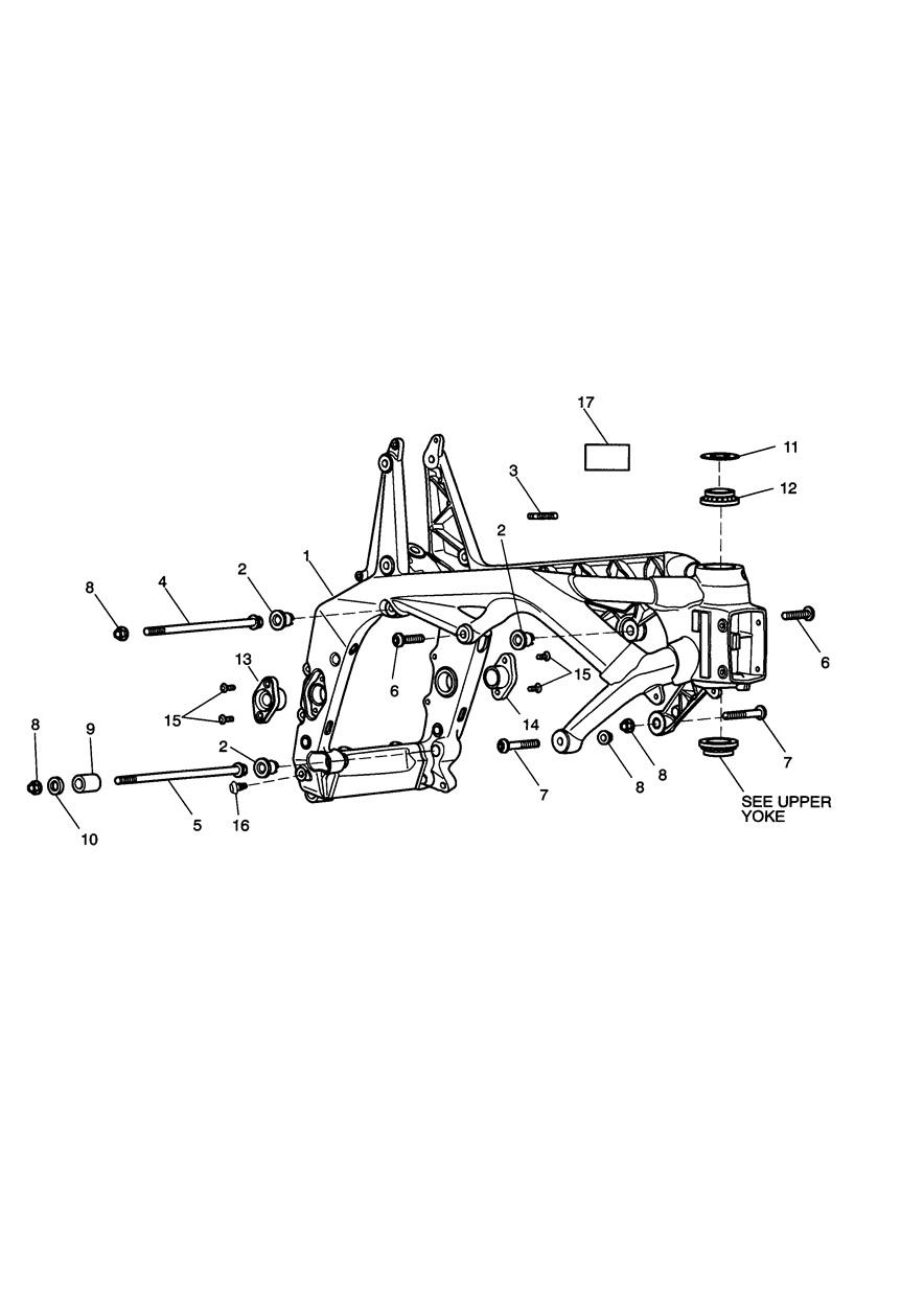 Main Frame & Fittings exploded diagram
