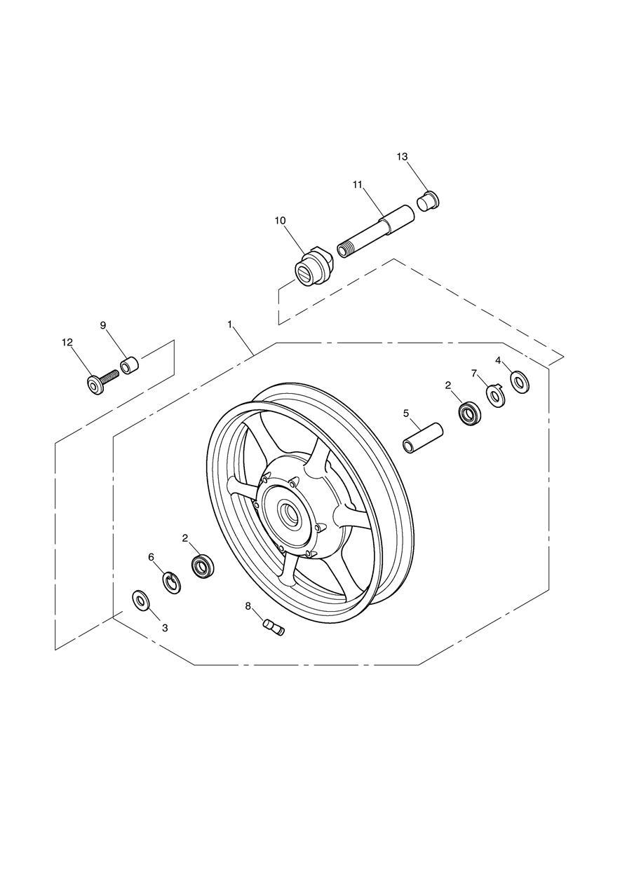 Front Wheel exploded diagram