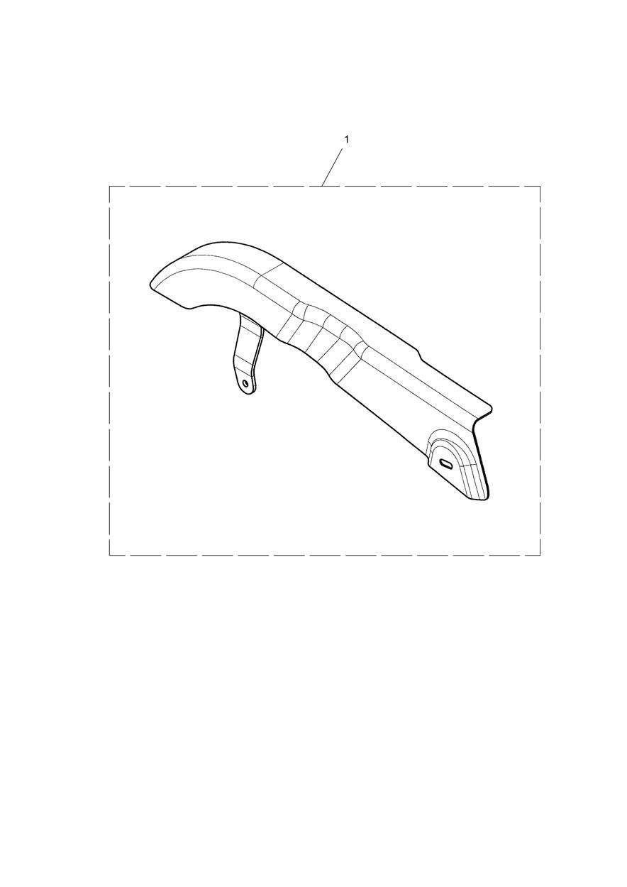 Chain Guard, Steel, Black exploded diagram