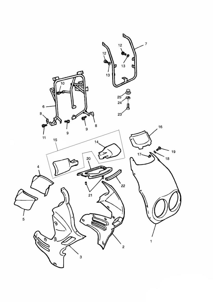Bodywork exploded diagram
