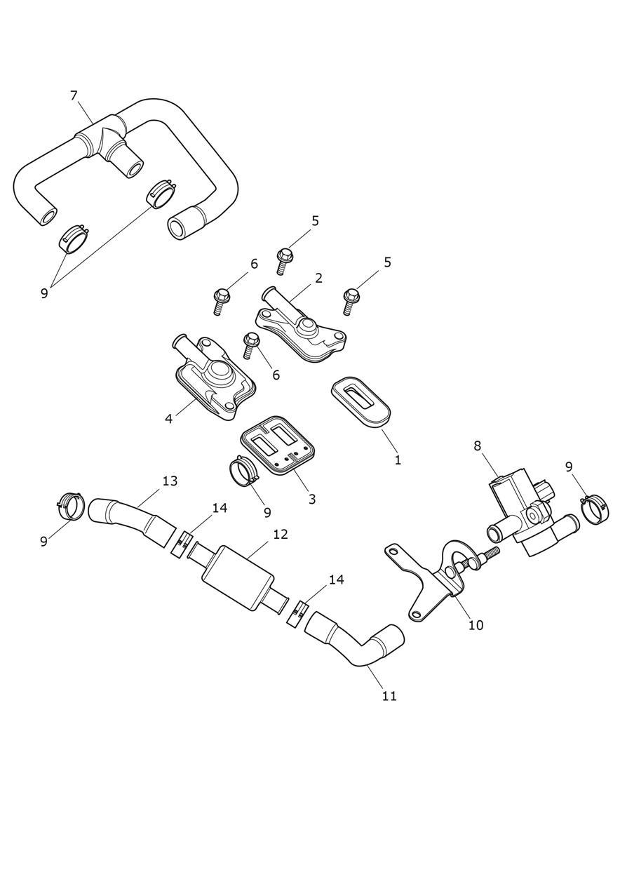 Emissions Control exploded diagram