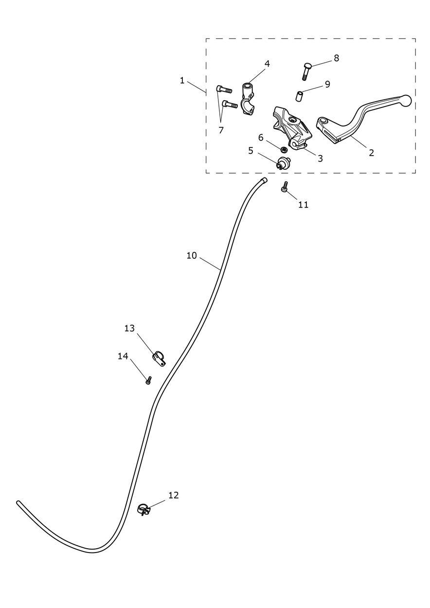 Clutch Controls exploded diagram