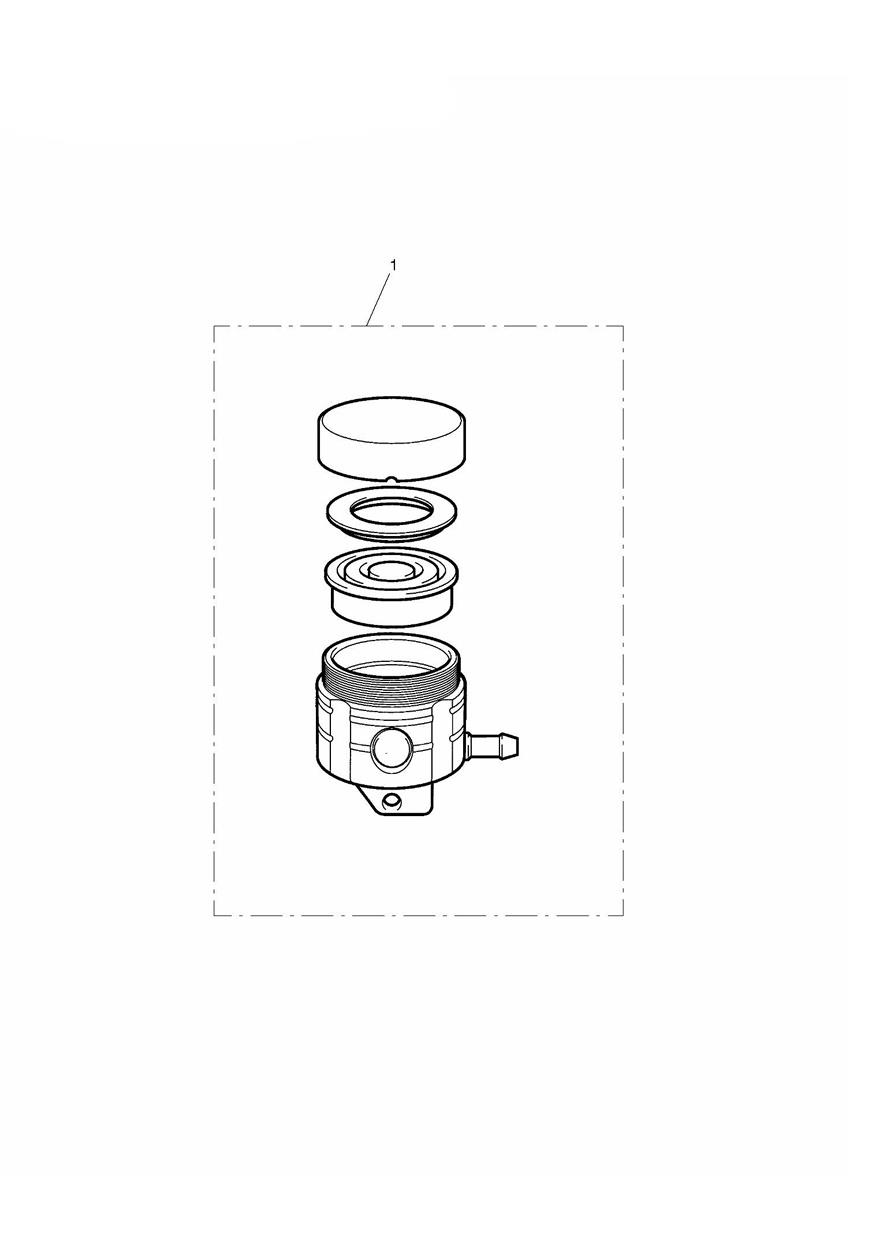 Reservoir, Front Brake exploded diagram