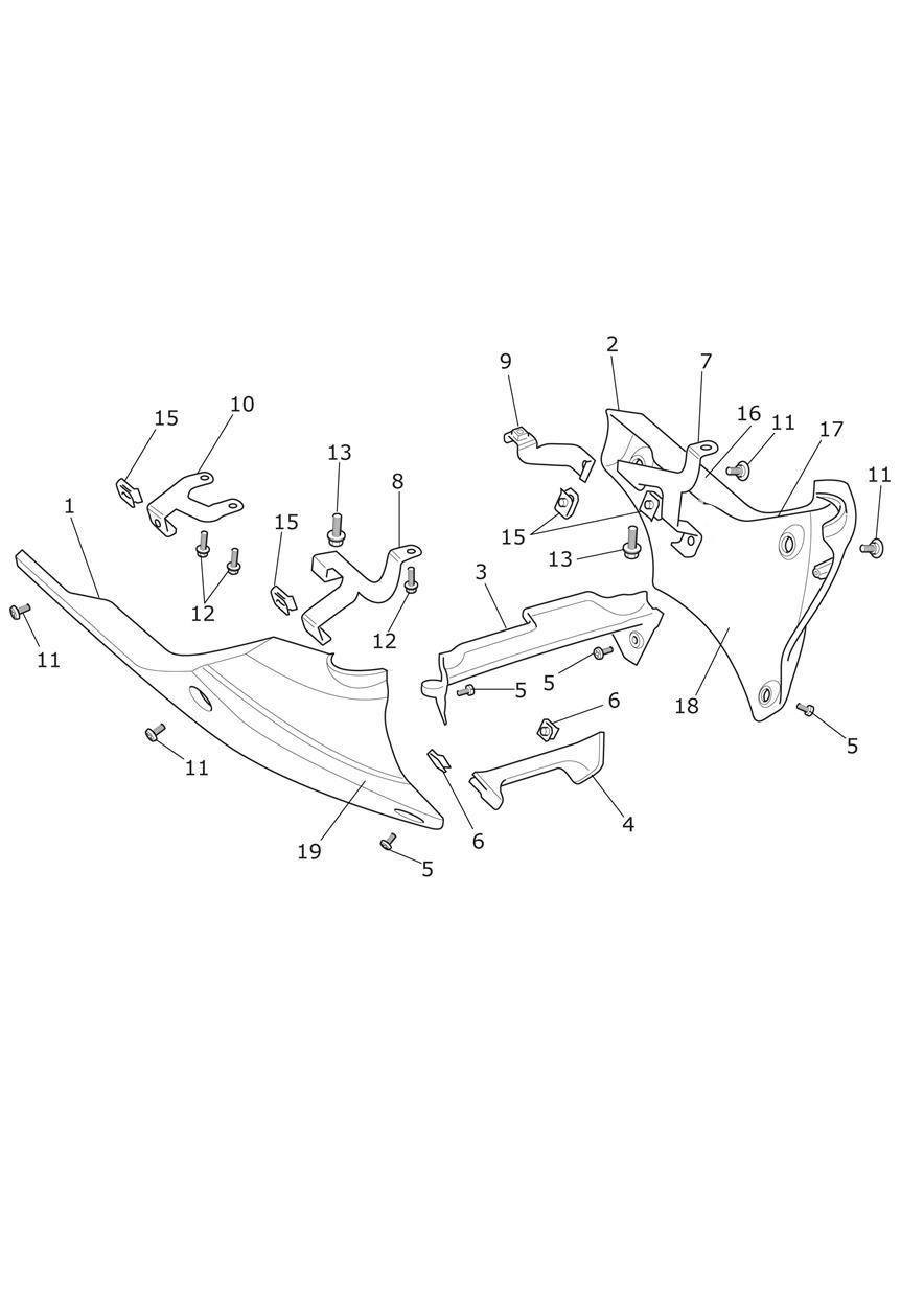 Bellypan exploded diagram